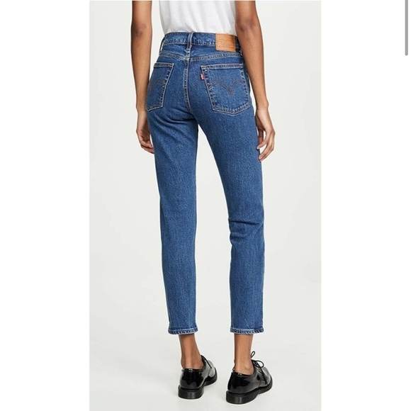 Levi's Denim - Levi’s Wedgie Something Cheeky Jeans 26 Hi Rise Button Fly Dark Medium Wash